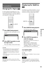 Предварительный просмотр 53 страницы Sony DVP-K370 Operating Instructions Manual