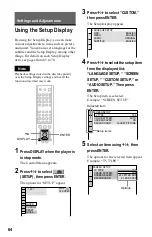 Предварительный просмотр 64 страницы Sony DVP-K370 Operating Instructions Manual