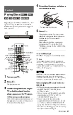 Preview for 23 page of Sony DVP-K68P Operating Instructions Manual