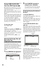 Preview for 26 page of Sony DVP-K68P Operating Instructions Manual