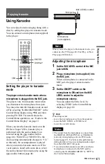 Preview for 41 page of Sony DVP-K68P Operating Instructions Manual