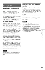 Preview for 55 page of Sony DVP-K68P Operating Instructions Manual