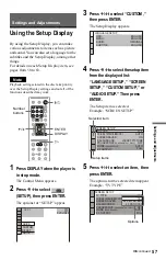 Preview for 57 page of Sony DVP-K68P Operating Instructions Manual