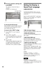 Preview for 58 page of Sony DVP-K68P Operating Instructions Manual