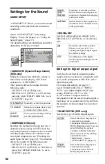 Preview for 62 page of Sony DVP-K68P Operating Instructions Manual