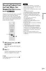 Preview for 27 page of Sony DVP-K85P - Karaoke Dvd Player Operating Instructions Manual