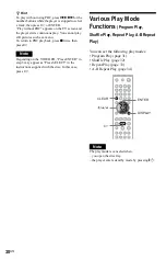 Preview for 30 page of Sony DVP-K85P - Karaoke Dvd Player Operating Instructions Manual