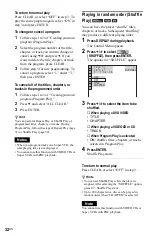 Preview for 32 page of Sony DVP-K85P - Karaoke Dvd Player Operating Instructions Manual