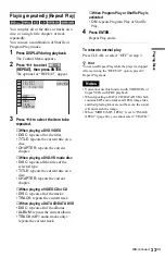 Preview for 33 page of Sony DVP-K85P - Karaoke Dvd Player Operating Instructions Manual