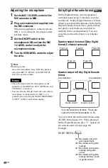 Preview for 40 page of Sony DVP-K85P - Karaoke Dvd Player Operating Instructions Manual