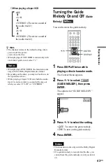 Preview for 43 page of Sony DVP-K85P - Karaoke Dvd Player Operating Instructions Manual