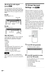 Preview for 50 page of Sony DVP-K85P - Karaoke Dvd Player Operating Instructions Manual