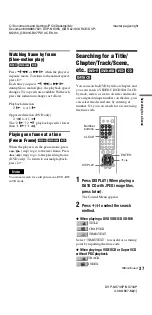 Preview for 37 page of Sony dvp-k870p Operating Instructions Manual