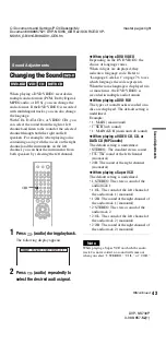 Preview for 43 page of Sony dvp-k870p Operating Instructions Manual