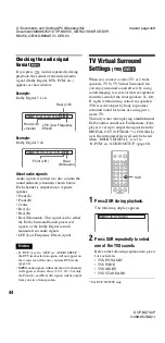 Preview for 44 page of Sony dvp-k870p Operating Instructions Manual