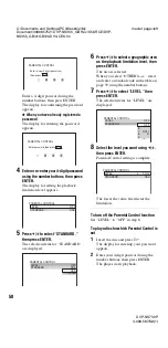 Preview for 58 page of Sony dvp-k870p Operating Instructions Manual