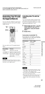 Preview for 61 page of Sony dvp-k870p Operating Instructions Manual