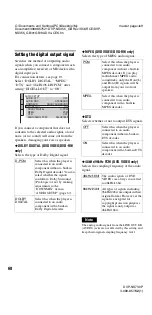 Preview for 68 page of Sony dvp-k870p Operating Instructions Manual