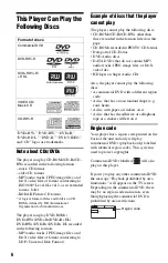 Preview for 6 page of Sony DVP-K88P Operating Instructions Manual