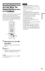 Preview for 23 page of Sony DVP-K88P Operating Instructions Manual