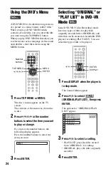 Предварительный просмотр 24 страницы Sony DVP-K88P Operating Instructions Manual