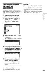 Предварительный просмотр 29 страницы Sony DVP-K88P Operating Instructions Manual