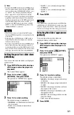 Preview for 51 page of Sony DVP-K88P Operating Instructions Manual