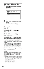 Preview for 54 page of Sony DVP-K88P Operating Instructions Manual