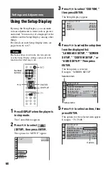 Preview for 60 page of Sony DVP-K88P Operating Instructions Manual