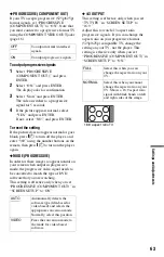 Preview for 63 page of Sony DVP-K88P Operating Instructions Manual