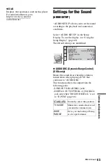 Preview for 65 page of Sony DVP-K88P Operating Instructions Manual