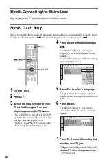 Preview for 24 page of Sony DVP-LS500 Operating Instructions Manual