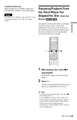 Preview for 29 page of Sony DVP-LS500 Operating Instructions Manual