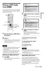 Предварительный просмотр 33 страницы Sony DVP-LS500 Operating Instructions Manual