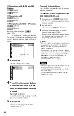 Preview for 42 page of Sony DVP-LS500 Operating Instructions Manual