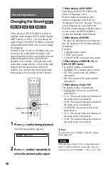 Preview for 48 page of Sony DVP-LS500 Operating Instructions Manual