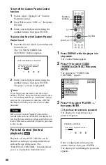 Preview for 58 page of Sony DVP-LS500 Operating Instructions Manual