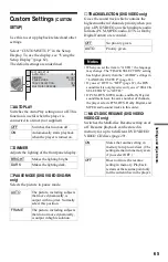 Preview for 65 page of Sony DVP-LS500 Operating Instructions Manual