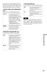 Preview for 67 page of Sony DVP-LS500 Operating Instructions Manual