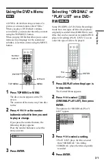 Предварительный просмотр 31 страницы Sony DVP-LS755P Operating Instructions Manual