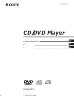 Preview for 1 page of Sony DVP-M35 Operating Instructions Manual