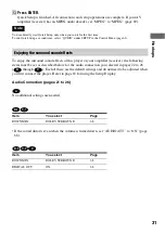 Предварительный просмотр 31 страницы Sony DVP-NC600 - Cd/dvd Player Operating Instructions Manual