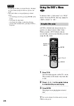 Предварительный просмотр 36 страницы Sony DVP-NC600 - Cd/dvd Player Operating Instructions Manual