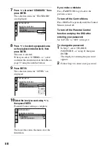 Предварительный просмотр 58 страницы Sony DVP-NC600 - Cd/dvd Player Operating Instructions Manual