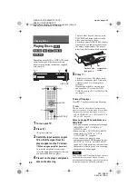 Preview for 24 page of Sony DVP-NC60P - Cd/dvd Player Operating Instructions Manual