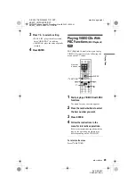 Preview for 29 page of Sony DVP-NC60P - Cd/dvd Player Operating Instructions Manual