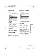 Preview for 51 page of Sony DVP-NC60P - Cd/dvd Player Operating Instructions Manual