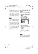 Preview for 54 page of Sony DVP-NC60P - Cd/dvd Player Operating Instructions Manual