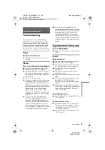 Preview for 67 page of Sony DVP-NC60P - Cd/dvd Player Operating Instructions Manual