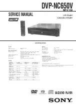 Preview for 2 page of Sony DVP-NC650V Service Manual